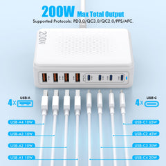 Fitquipment eight-port independent outputs enable simultaneous charging