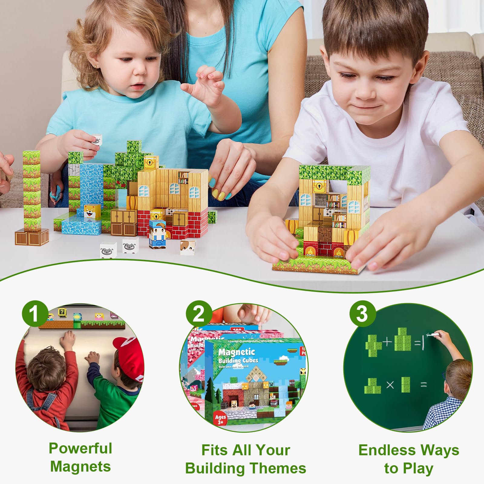 Fitrobust family bonding activity for weekends with creative cube building.