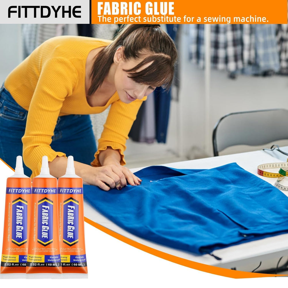 Works on cotton, leather, polyester and more fabrics.