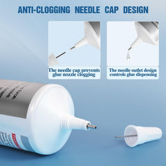 FITTDYHE dotting pen tool enables precise glue dots for nail art.