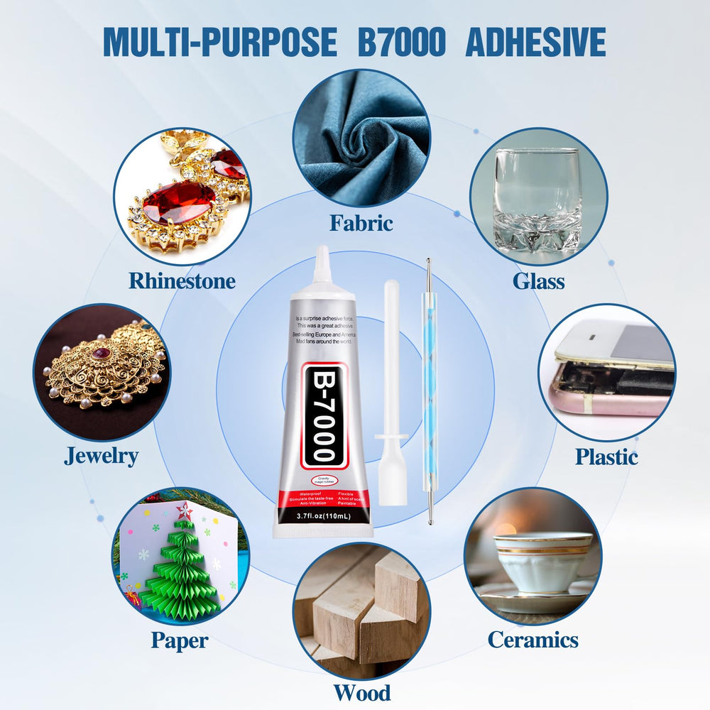 FITTDYHE high-viscosity clear glue dries smoothly for clean results.