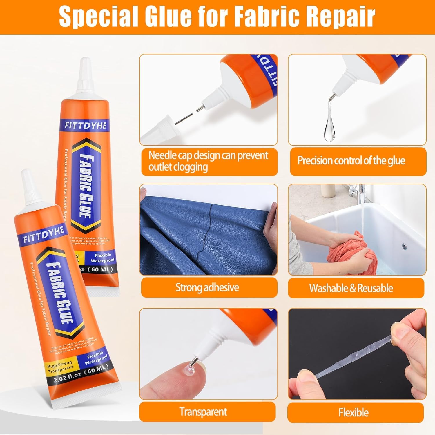 Precision nozzle and cap prevent clogs and control application.