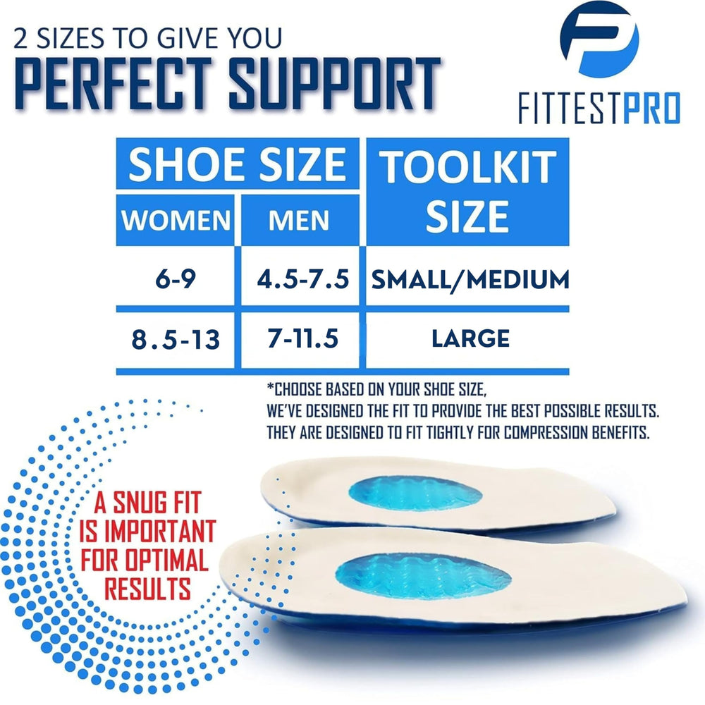 Fittest Pro ankle wrap and heel support image highlights secure, comfortable ankle stabilization