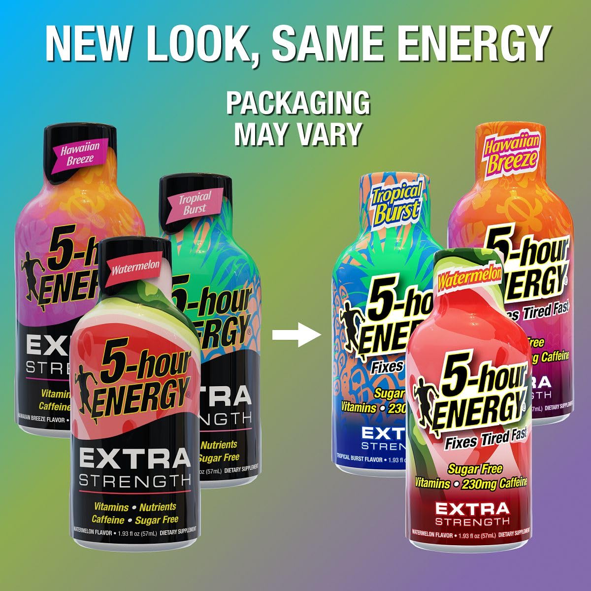Five-hour ENERGY on-the-go pack fits pockets and gym bags for boosts.