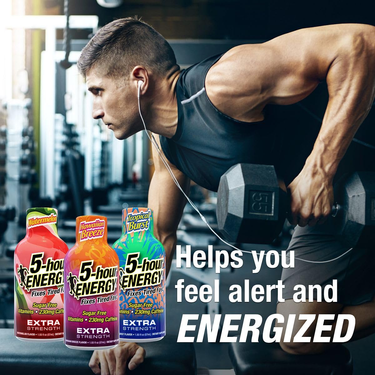 Five-hour ENERGY Watermelon bottle provides refreshing flavor and alertness during busy days.