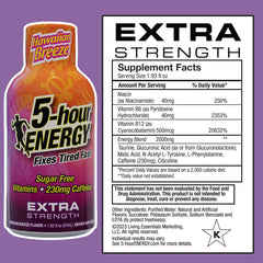 Five-hour ENERGY Hawaiian Breeze shot nestled in a bag for study sessions