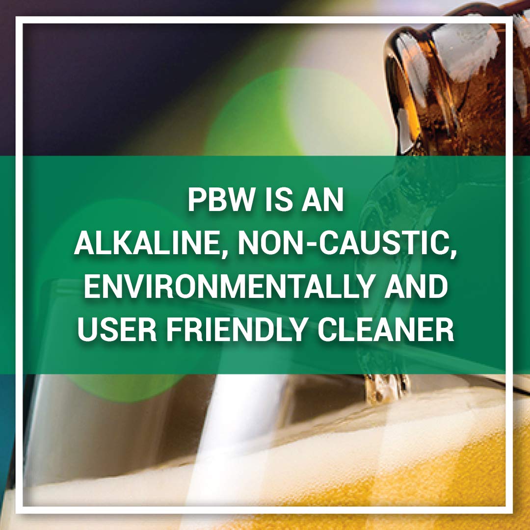 Dissolved PBW powder ready for cleaning cycle.