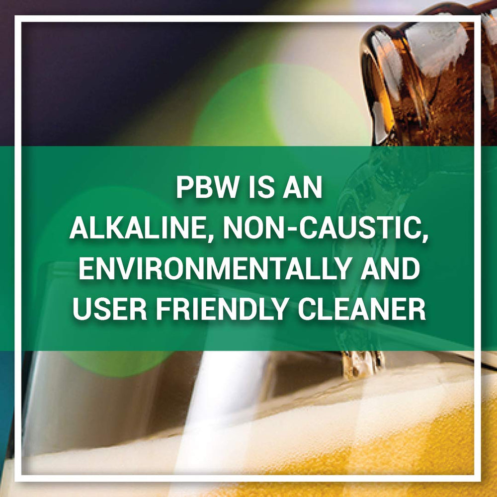 Dissolved PBW powder ready for cleaning cycle.