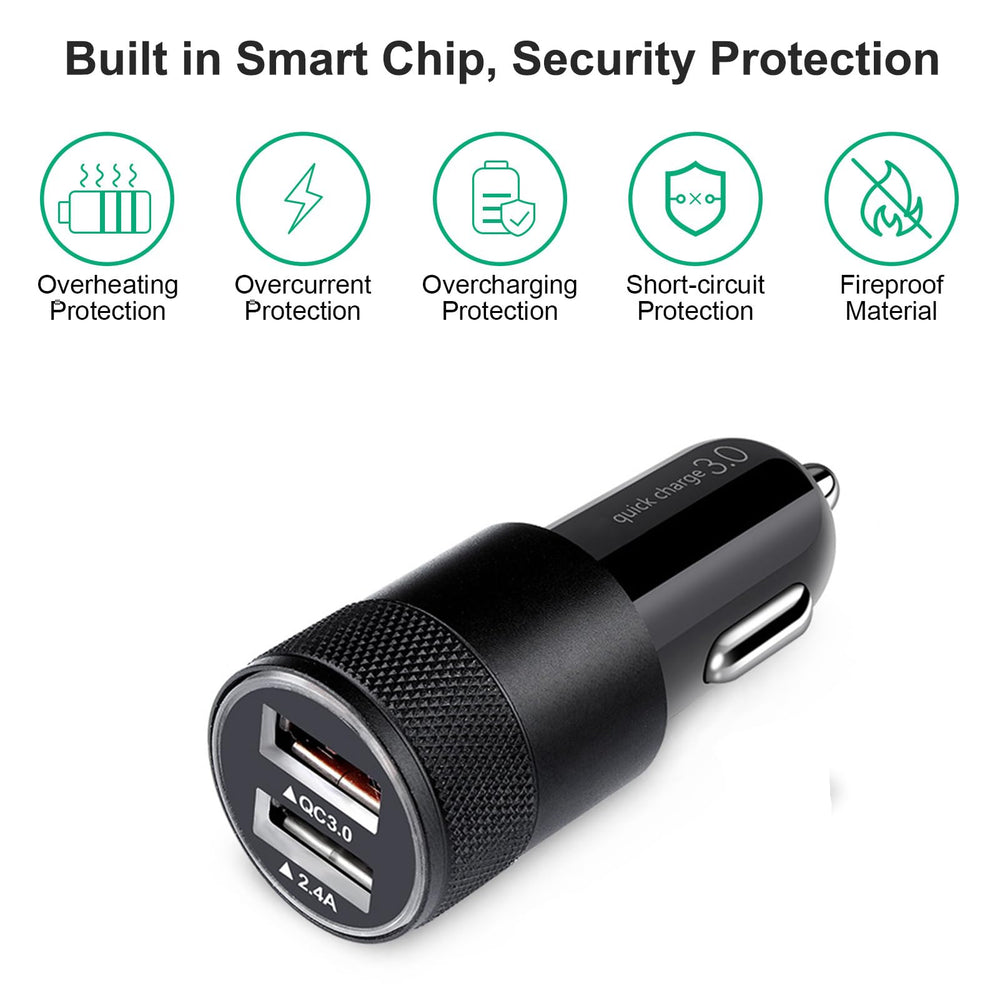 FiveBox compact-design charger fits in your car for travel.