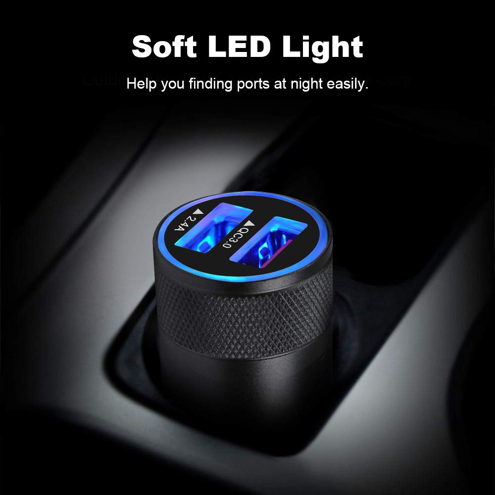 FiveBox dual-usb ports enable two-device charging at once.