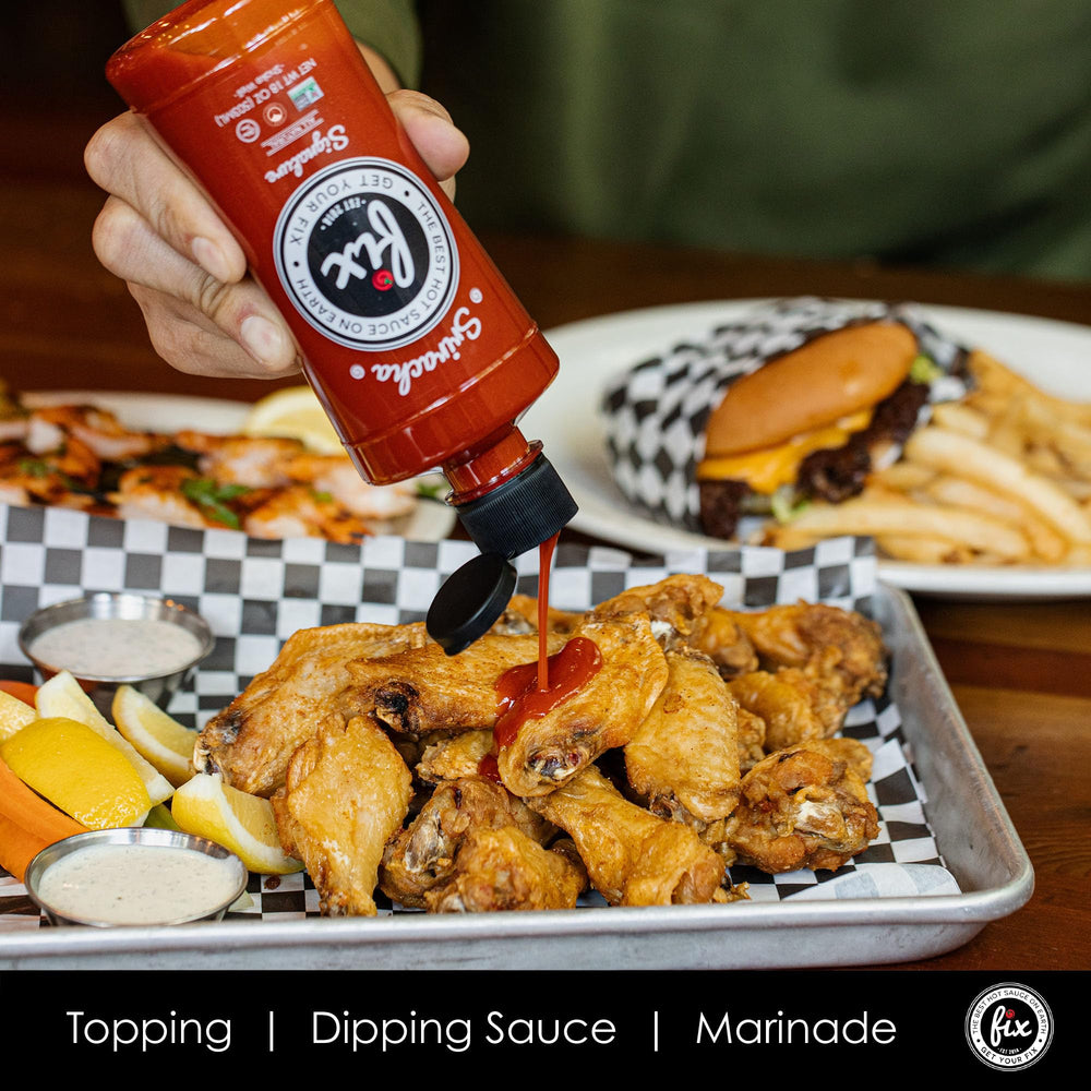 Fix Hot Sauce gourmet flavor boost for grilled meats and vegetables