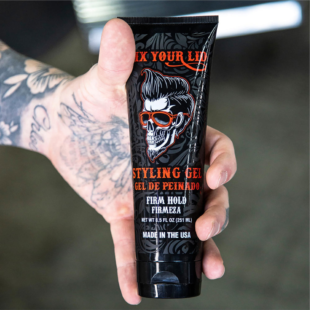 Travel size Fix Your Lid gel for on-the-go styling.
