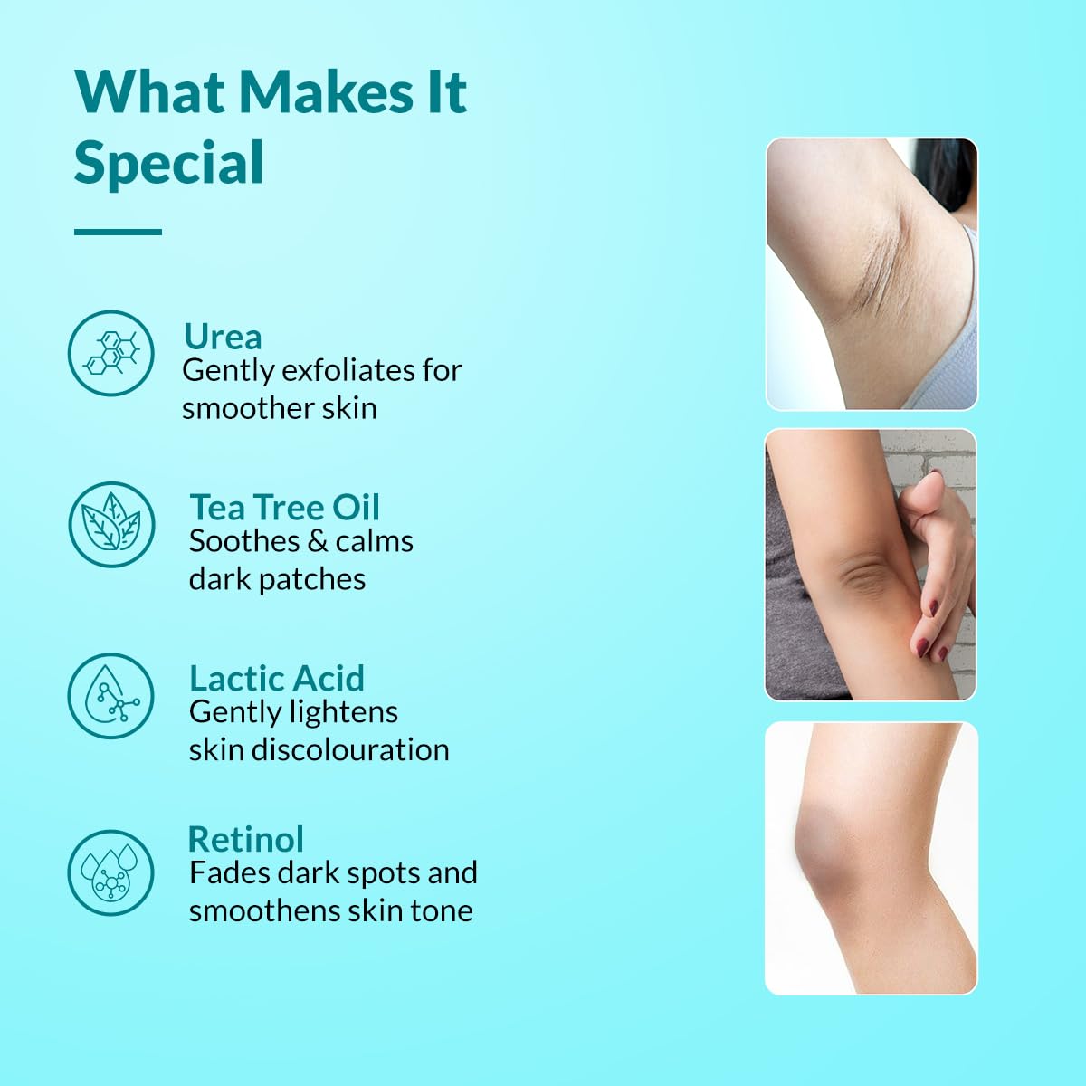 Ankles show improved texture with regular Nigrifix daily application.