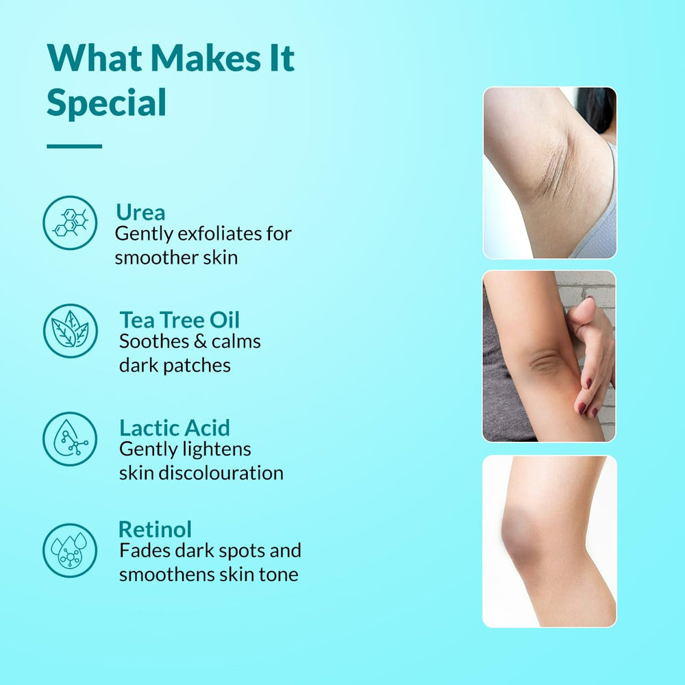 Ankles show improved texture with regular Nigrifix daily application.