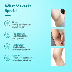 Ankles show improved texture with regular Nigrifix daily application.