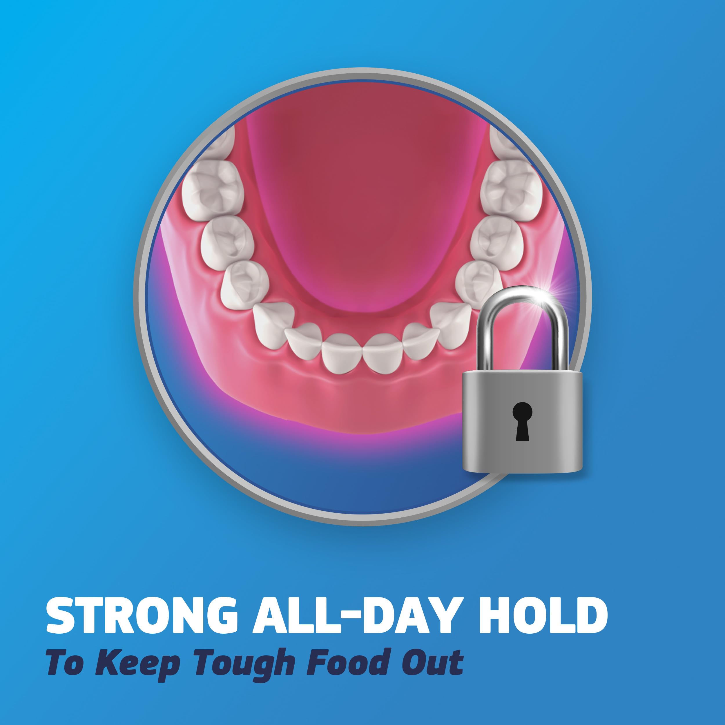 Smooth application of Fixodent Complete Original for secure denture wear