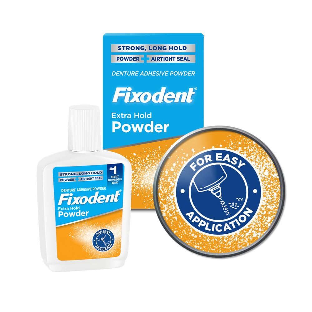 Fixodent Extra Hold powder long-wear preview suggests durable hold.