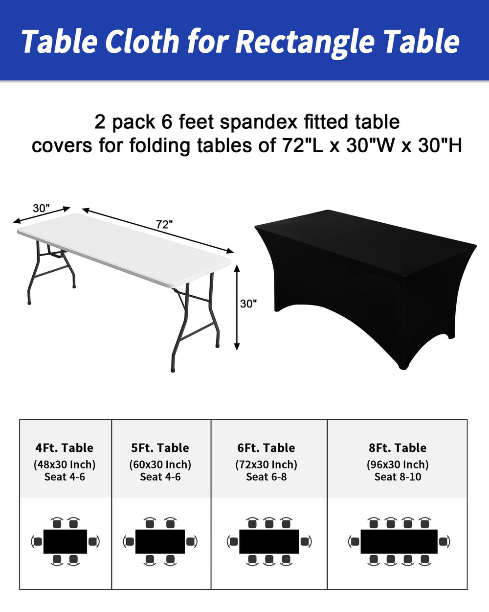 Wrinkle-resistant Fixwal table cloth keeps surfaces smooth at events