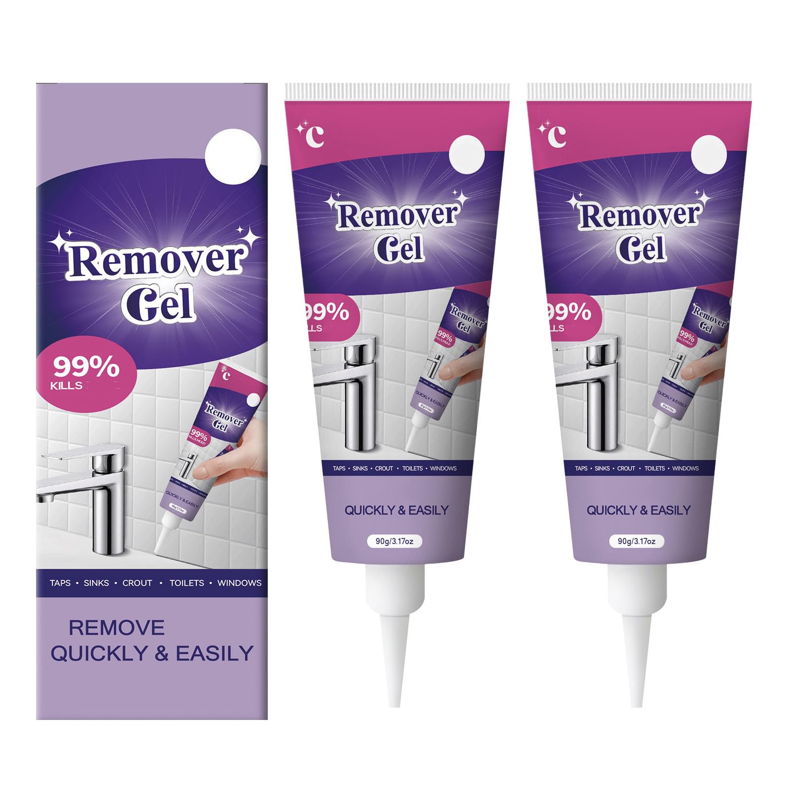 FIYADWZH Cleaning Remover Gel bottle illustrating deep grout cleaning capability
