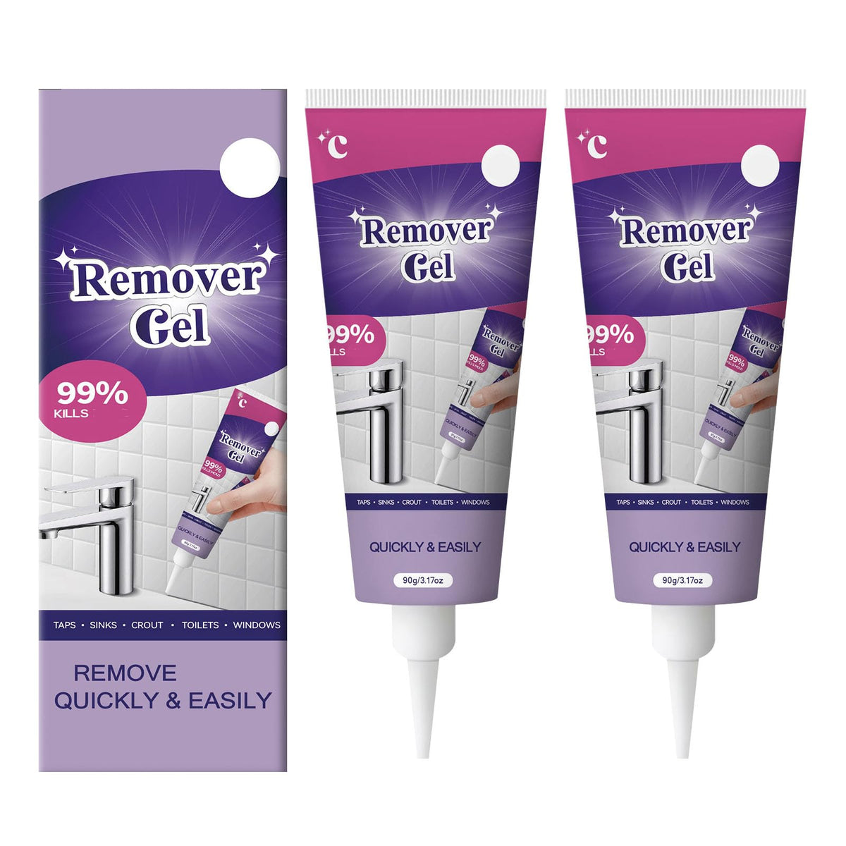 FIYADWZH Cleaning Remover Gel bottle illustrating deep grout cleaning capability