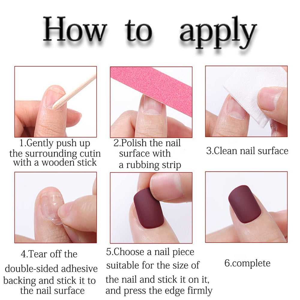 FJSMTOPl reusable sizes allow comfortable, customizable nail fits.