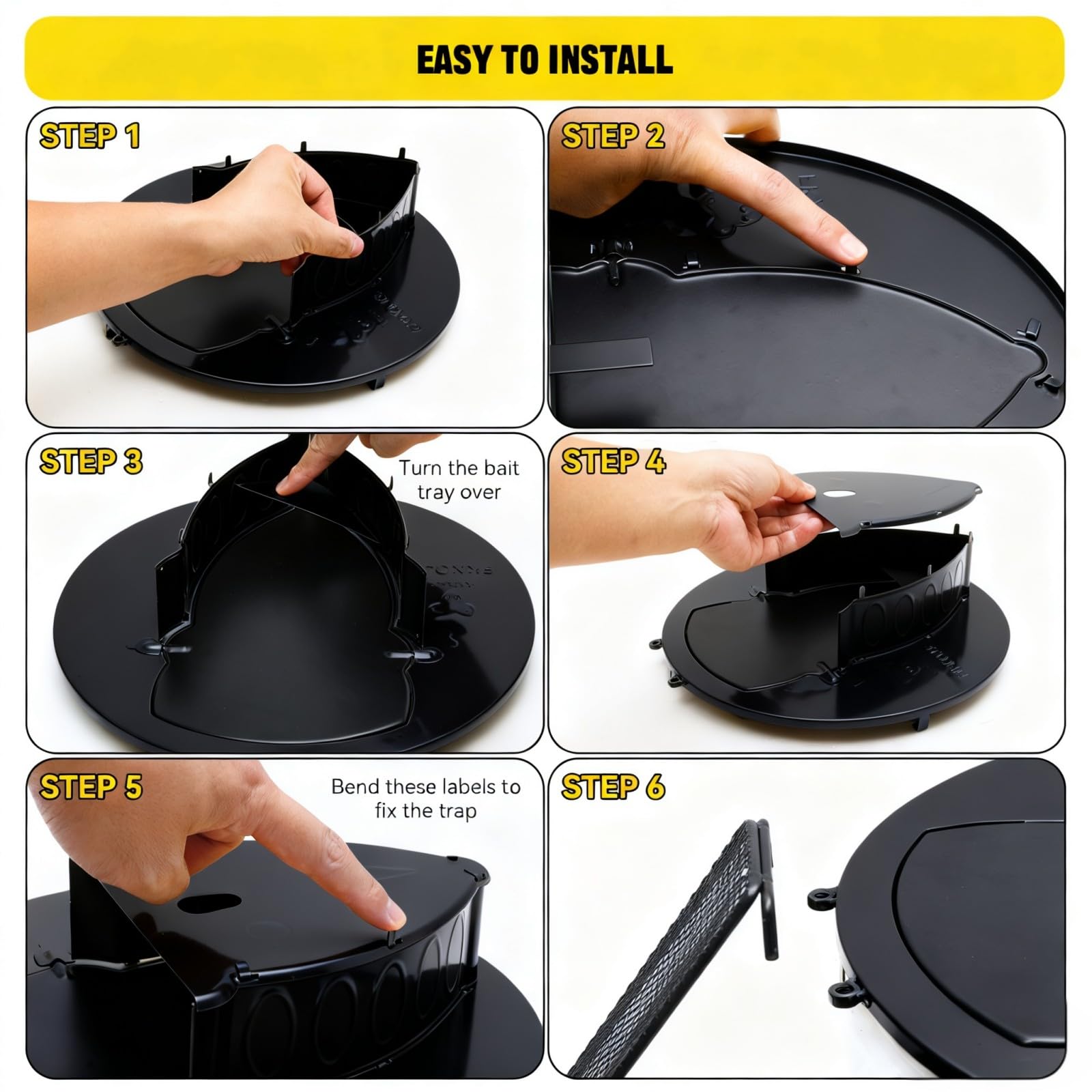 FKXQJS bucket lid mouse trap 5-gallon bucket compatibility for flexible setups