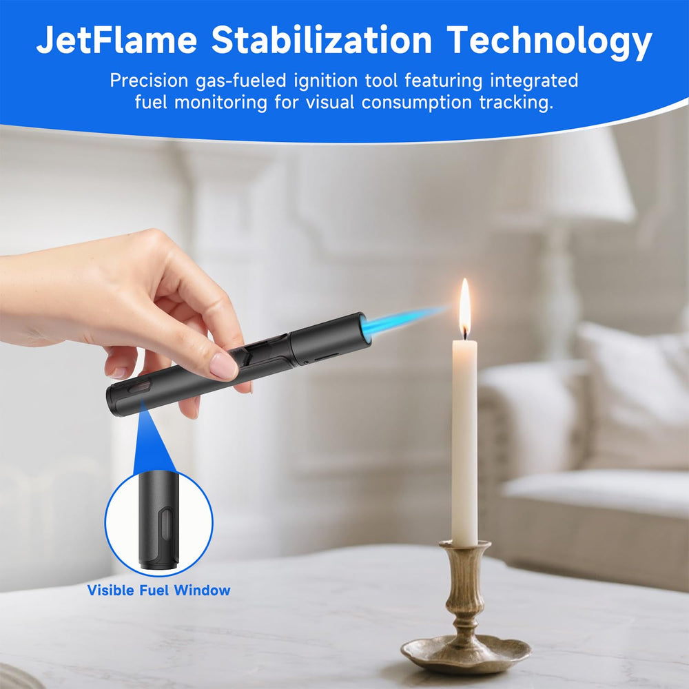 Adjustable flame knob on Flame Bird lighter for precise lighting control.