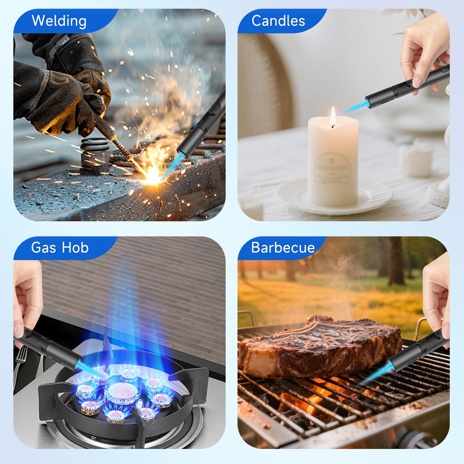 Ceramic port and cooling features on Flame Bird lighter for heat management.