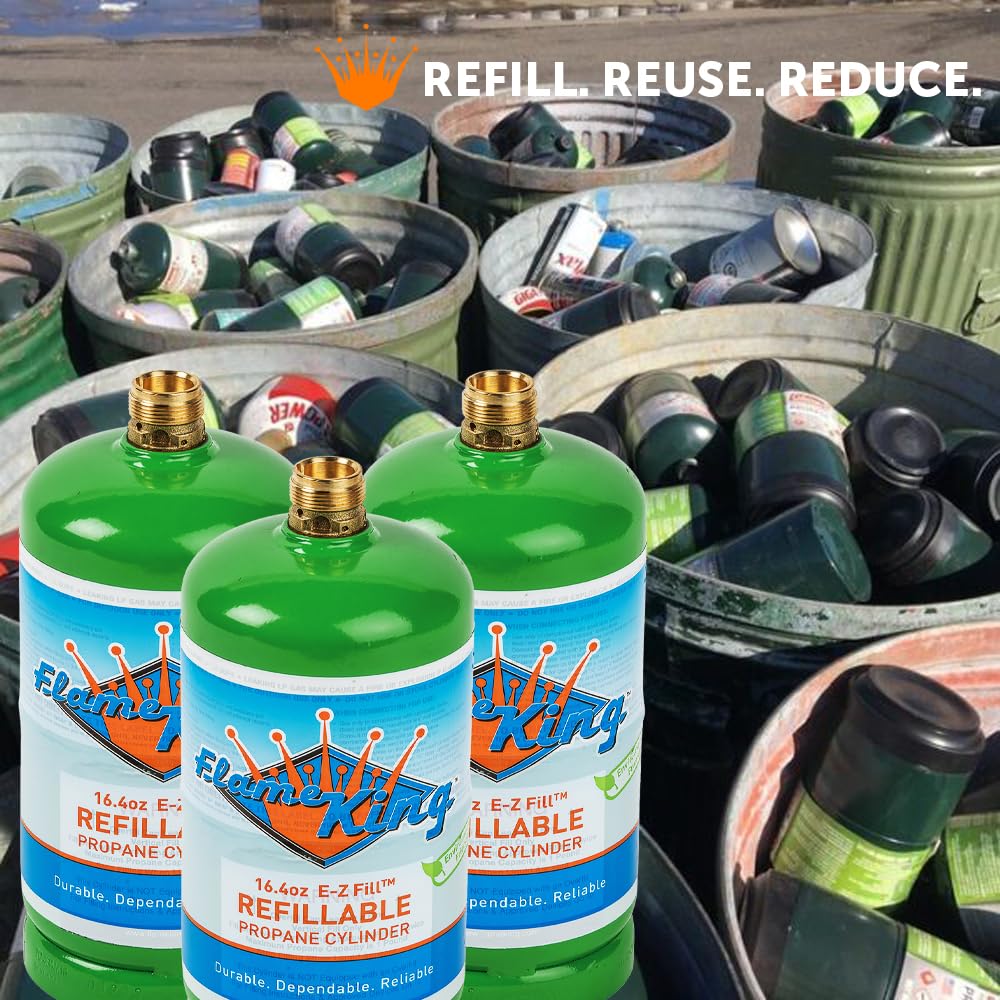 Flame King powder-coated exterior in green for corrosion resistance