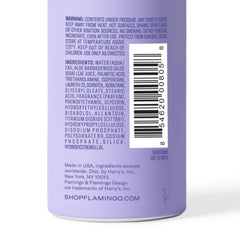 Flamingo Shaving Gel women-fragrance-notes iris lemon spa-like scent.