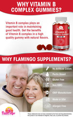 Flamingo Supplements Sugar Free Vitamin B Complex prenatal-ready packaging for easy daily intake