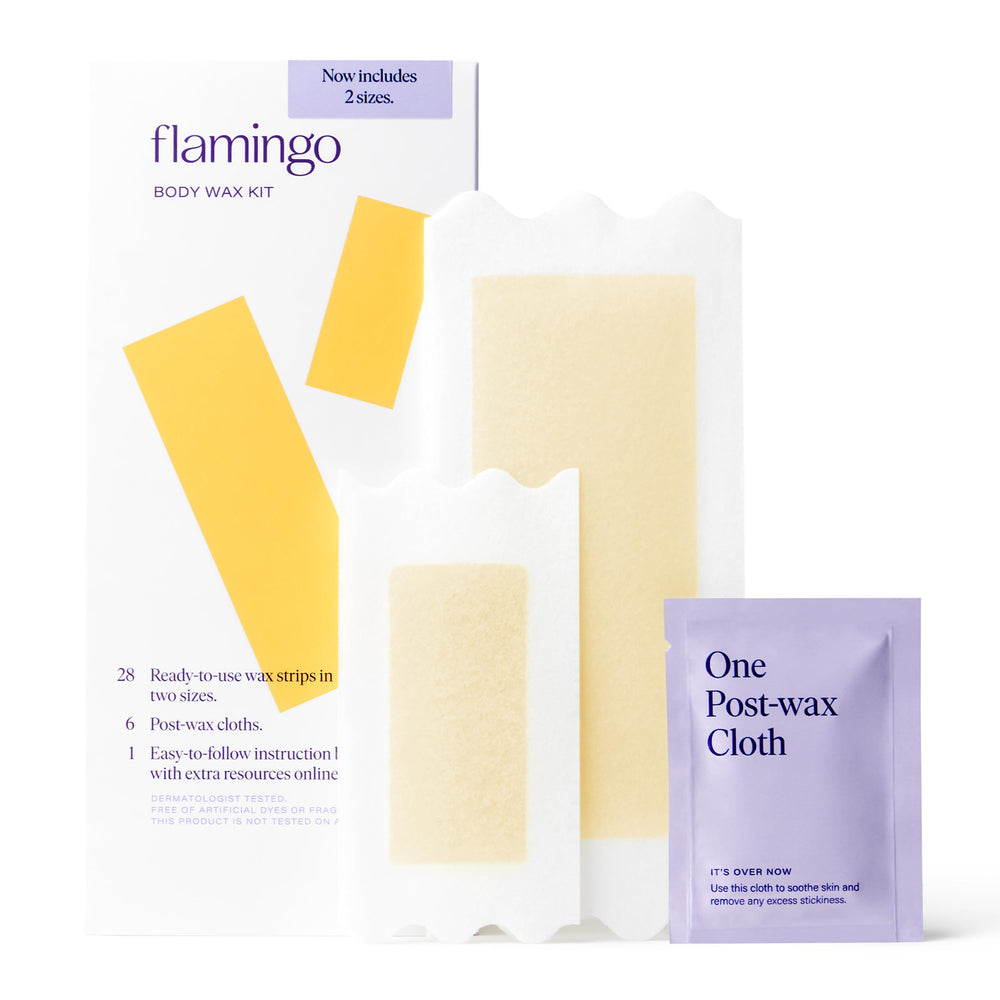 Flamingo Wax Kit includes a step-by-step illustrated guide for beginners.