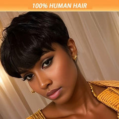 Flandi Pixie Cut Wig cap construction emphasizes breathable comfort