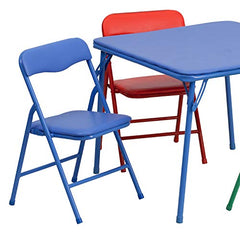 Flash Furniture Mindy chairs folded for easy storage after class