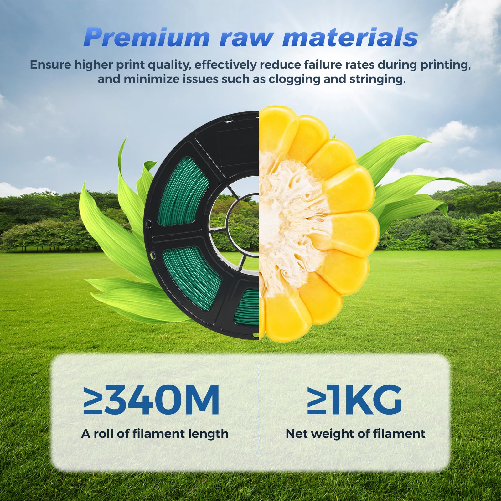 Diameter tolerance control showing consistent 1.75 mm filament.