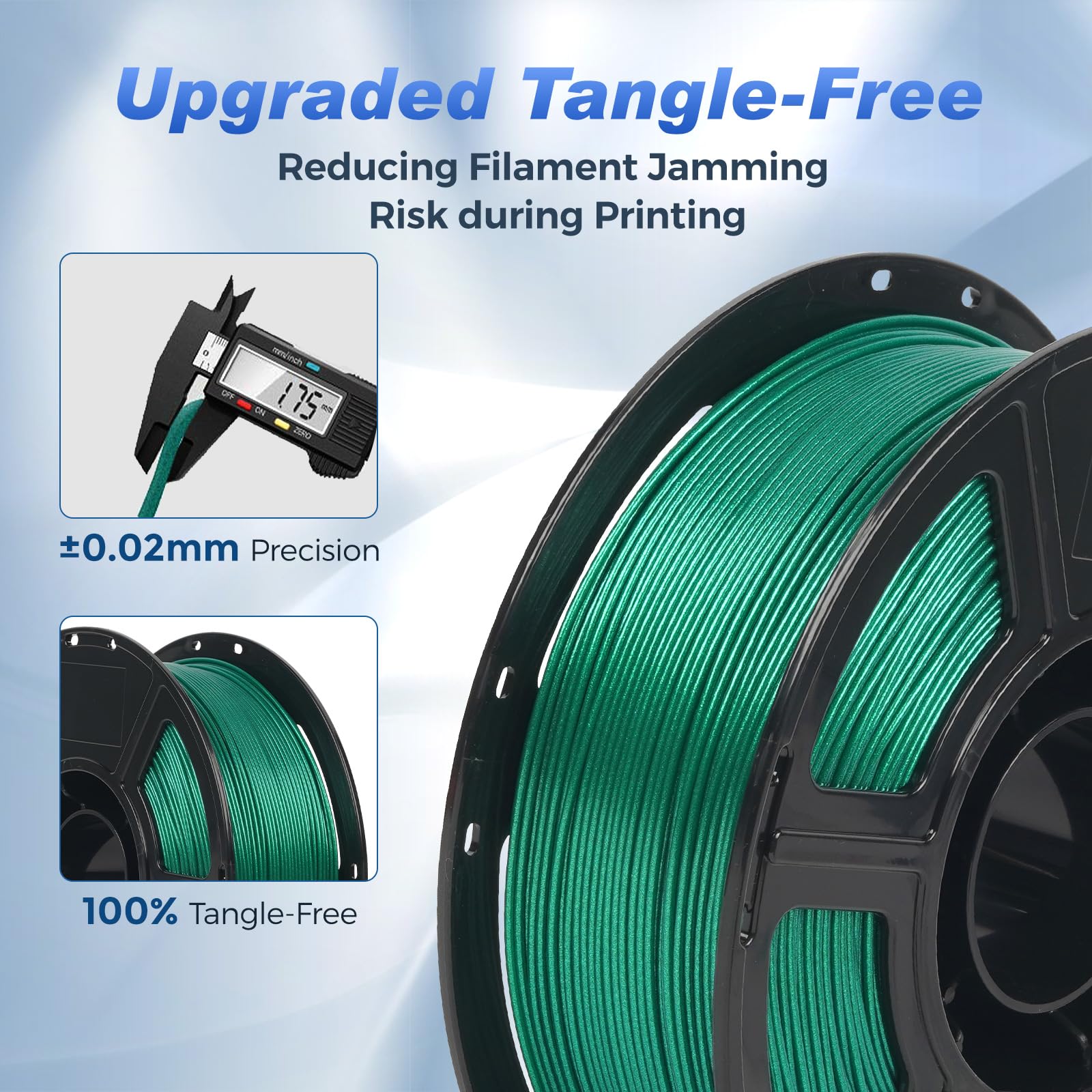 First layer adhesion on build plate using FLASHFORGE Aurora Green.