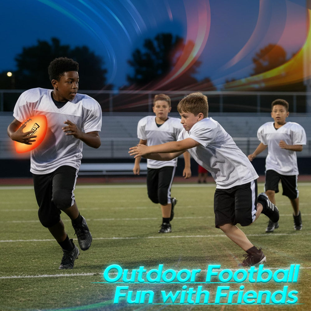 FlashGlow training session with glow football for night drills