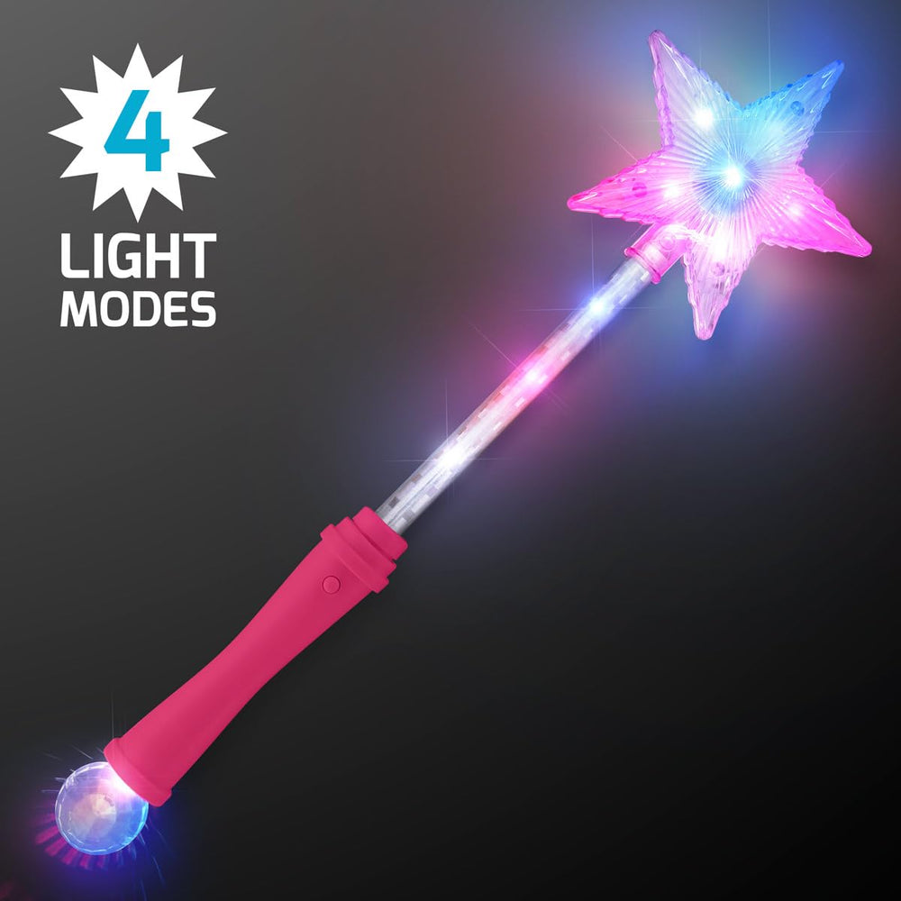 FlashingBlinkyLights 15 inch wand with easy button activation for quick light changes.