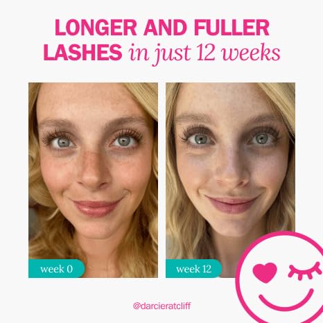 After-use view showing potential lash lift with fLASH serum.