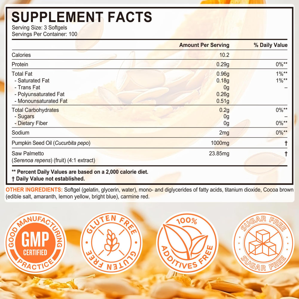 Flasture hair and skin nourishment concept from pumpkin seed oil.