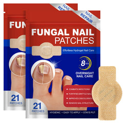Flasture toenail patches pack for overnight repair and convenience.