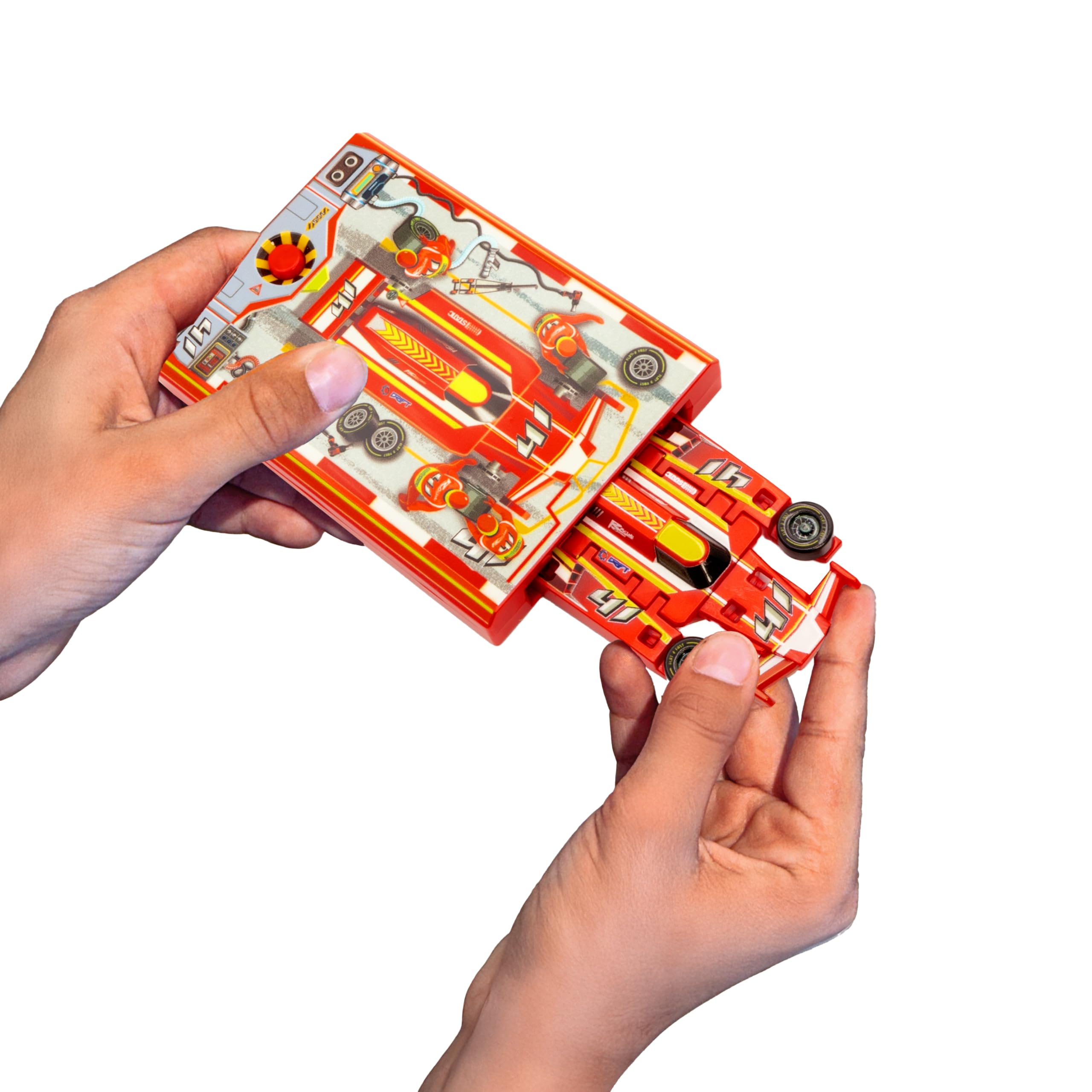 FLAT 2 FAST Original Speed Card Racer red launch action demonstrates instant start