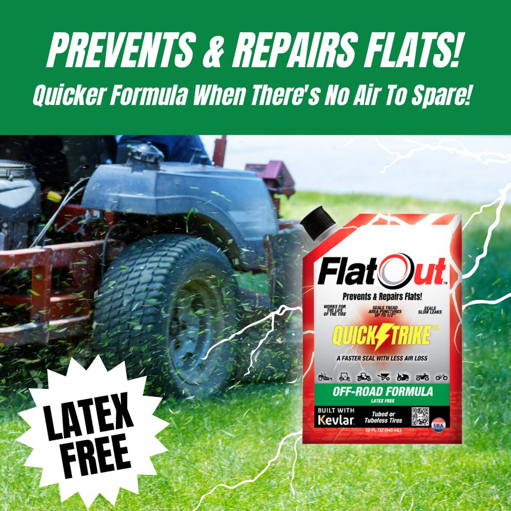 FlatOut QuickStrike offers long-lasting protection with a single application.