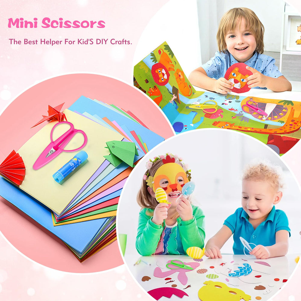 FLATRI gray mini scissors with protective cover for travel sewing kit
