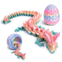 Flavery dragon egg rainbow gemstone 12in, vivid centerpiece for Easter decorating