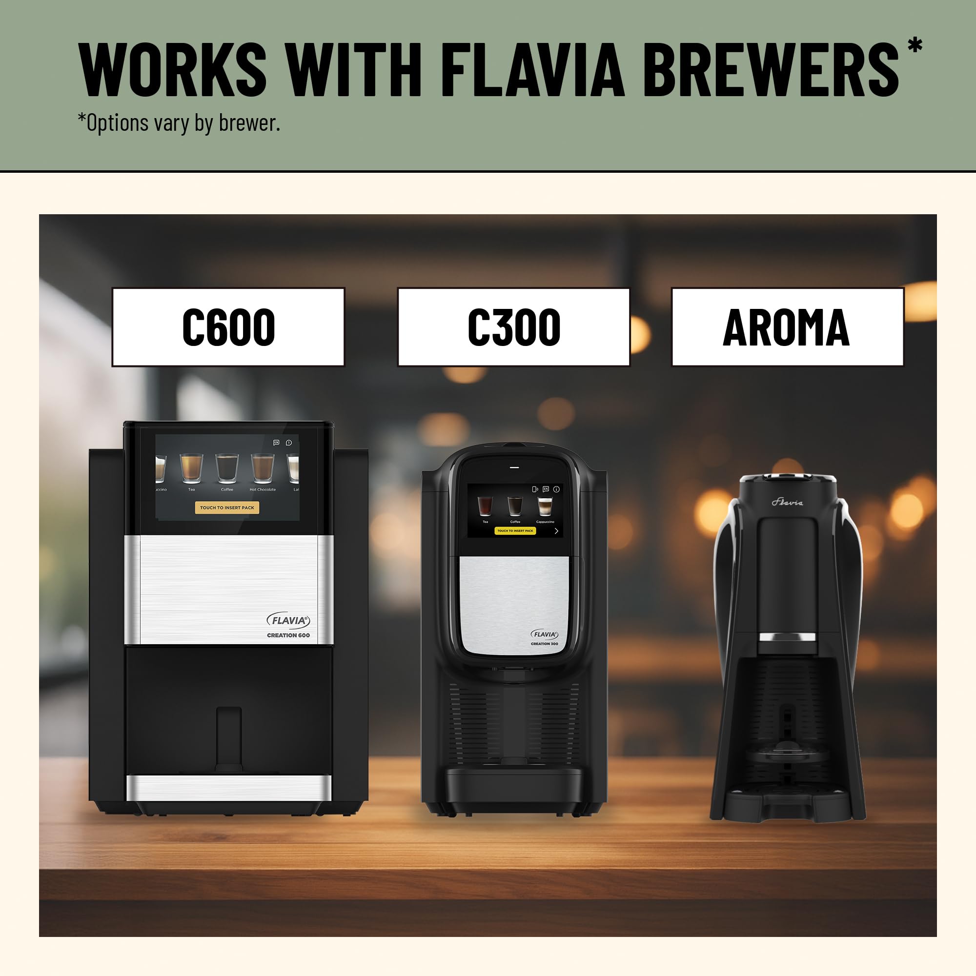 Cup of Flavia Alterra Colombia coffee showing a balanced drip brew