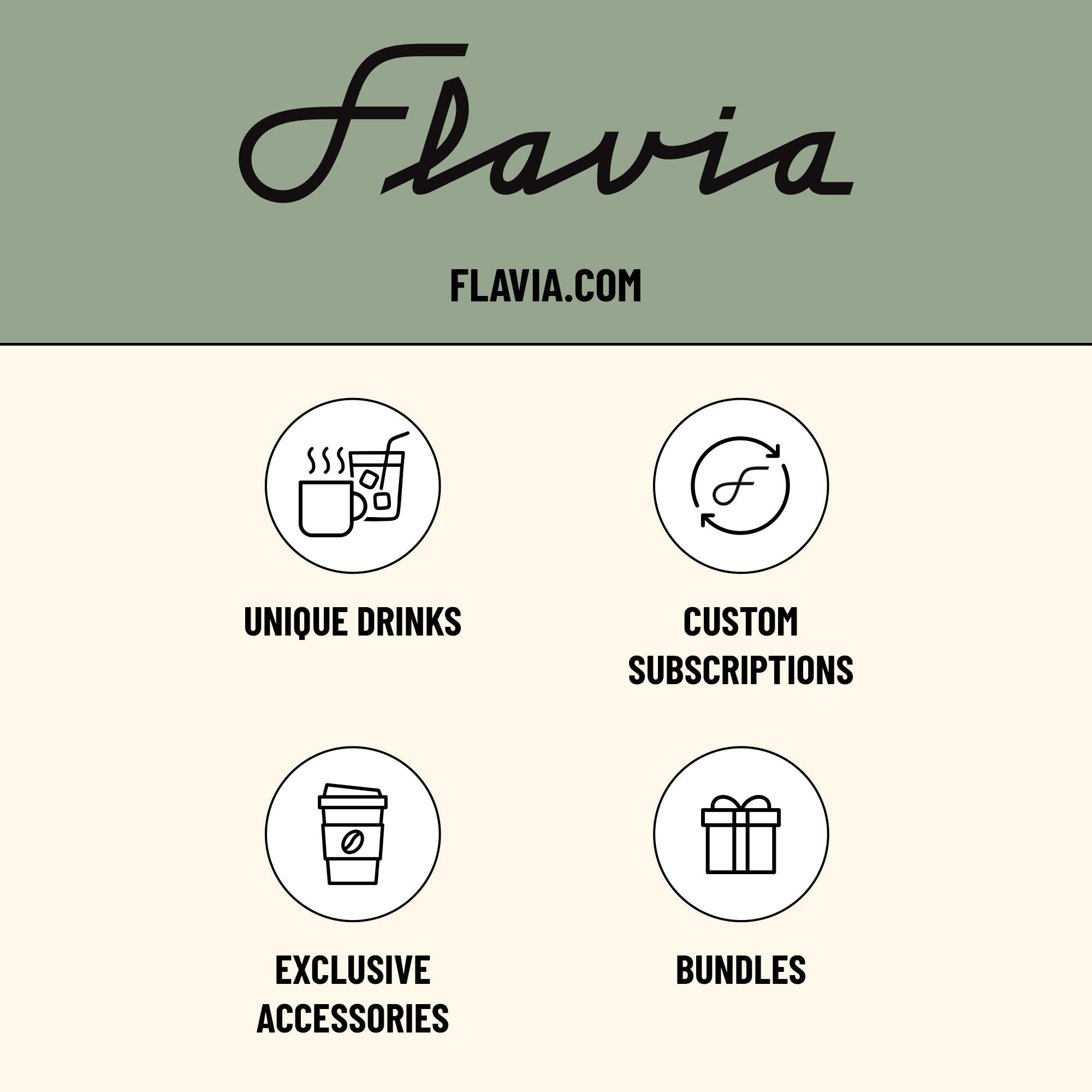 Flavia Alterra Colombia packaging detail emphasizing freshness and compatibility