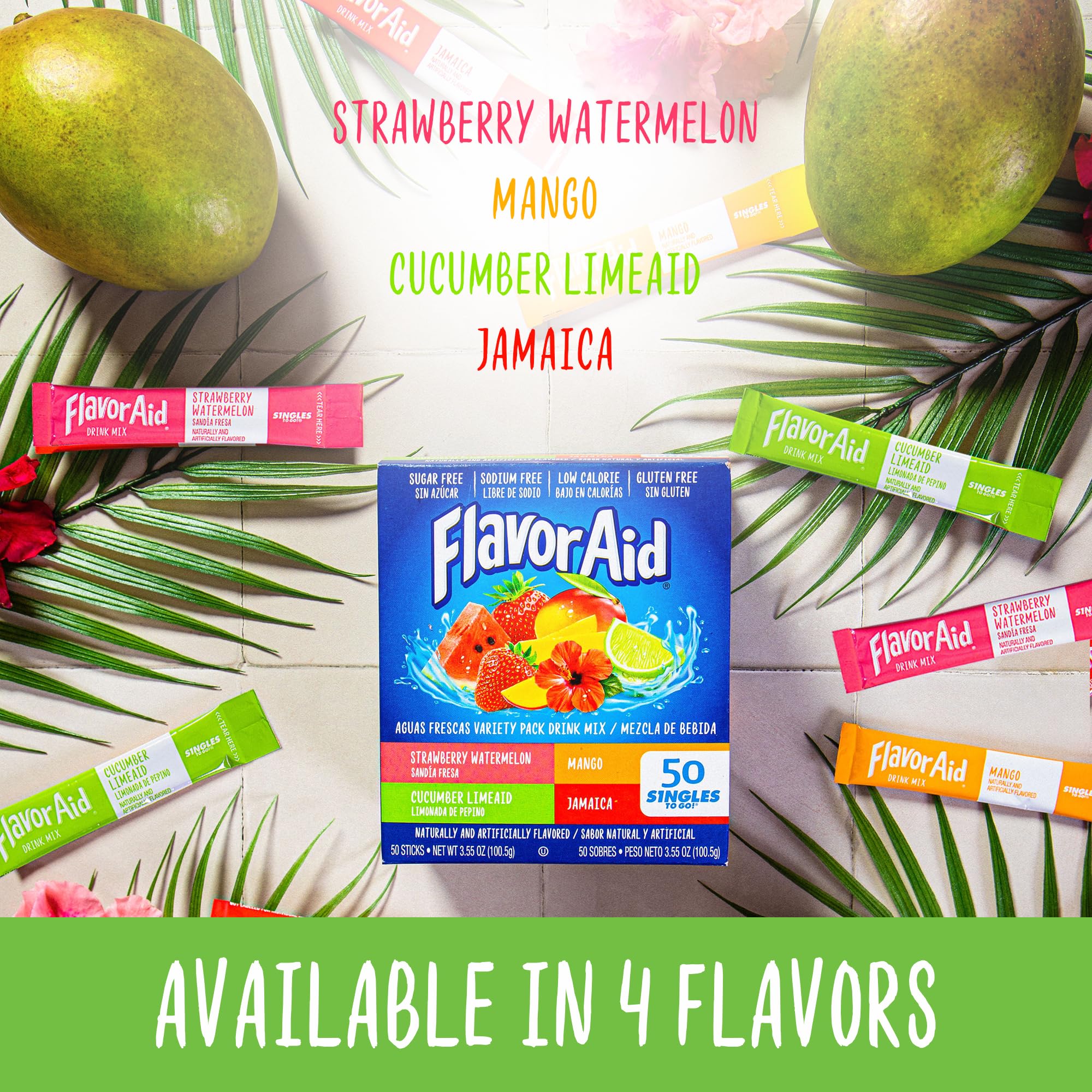 Flavor Aid Cucumber Limeaid stick for a cooling hydration boost.