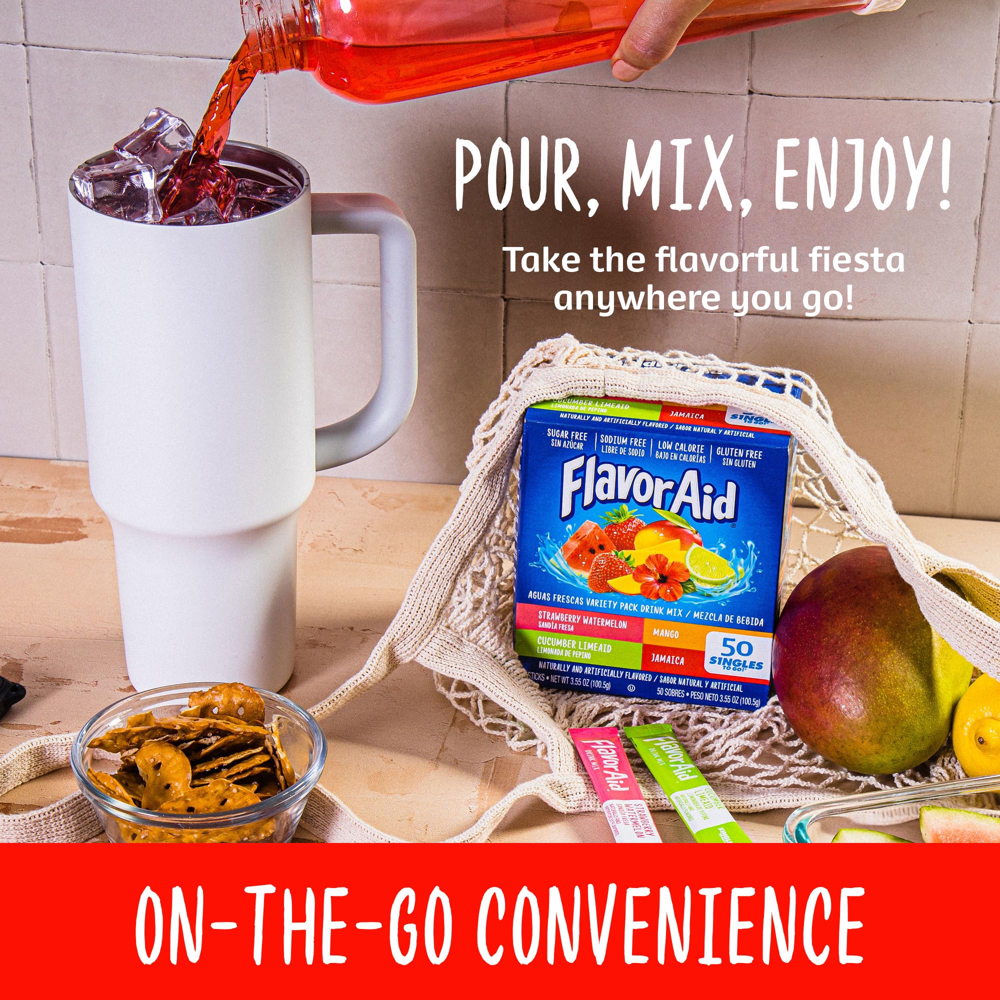 Flavor Aid Jamaica stick with bold Caribbean-inspired taste.