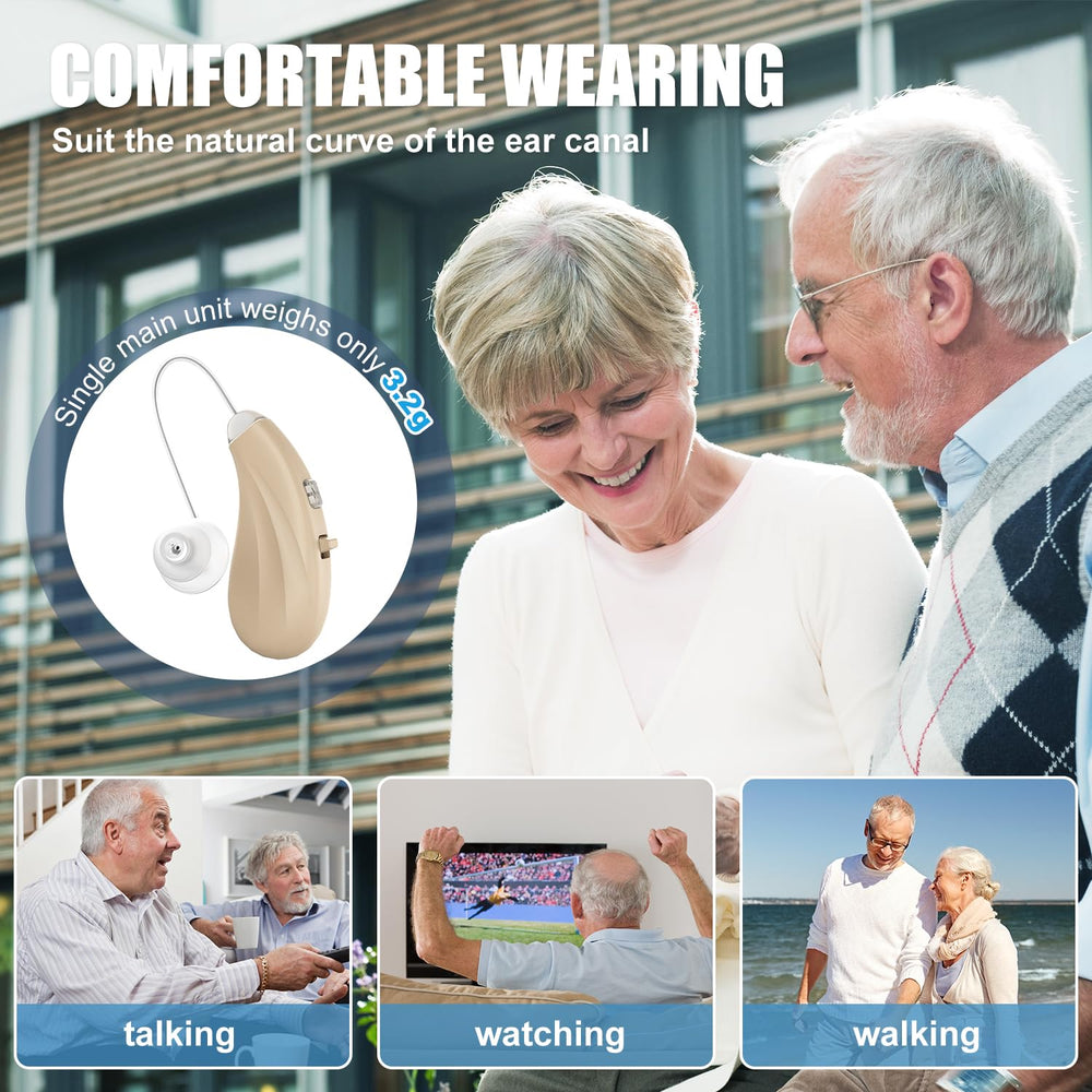 Flaygo hearing aids one-button control simplifies volume adjustments